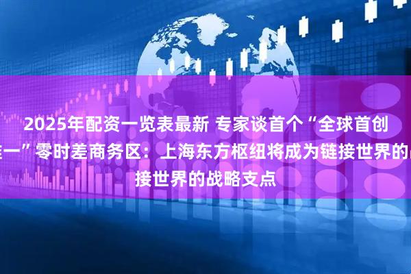 2025年配资一览表最新 专家谈首个“全球首创，国内唯一”零时差商务区：上海东方枢纽将成为链接世界的战略支点
