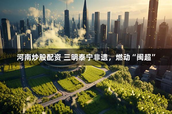 河南炒股配资 三明泰宁非遗，燃动“闽超”